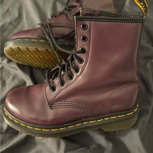 Dr. Martens Women's Burgundy Boots 1460W